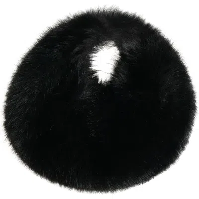 Naked Wardrobe Mini Faux Fur Bag In Black