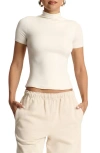 Naked Wardrobe Mock Neck Top In Cream