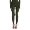 Naked Wardrobe Naked Stirrup Leggings In Green