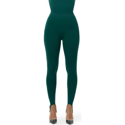 Naked Wardrobe Naked Stirrup Leggings In Green