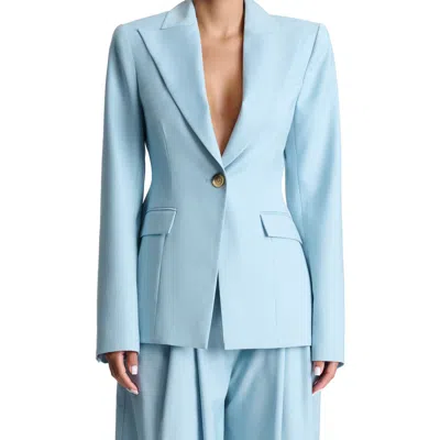 Naked Wardrobe One-button Blazer In Baby Blue