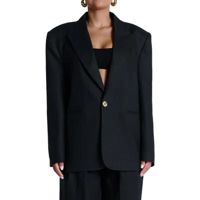 Naked Wardrobe Oversize Linen Blazer