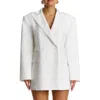 Naked Wardrobe Oversize Long Sleeve Blazer In White
