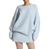 Naked Wardrobe Oversize Sweater In Chambray