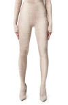 Naked Wardrobe Print Toe Leggings In Neutral