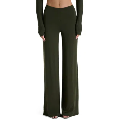 Naked Wardrobe Pull-on Wide Leg Pants In Black