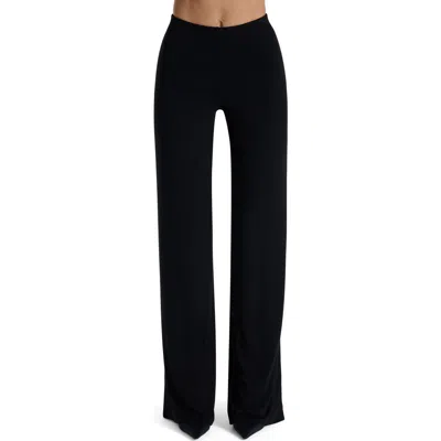 Naked Wardrobe Pull-on Wide Leg Pants In Black