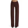 Naked Wardrobe Pull-on Wide Leg Pants In Brown