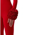 Naked Wardrobe Rose Petal Cuffs In Red