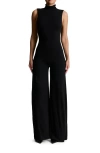 Naked Wardrobe Scrunch Neck Straight Leg Jumpsuit In Black