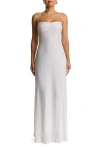 Naked Wardrobe Sequin Embroidery Dress In Silver