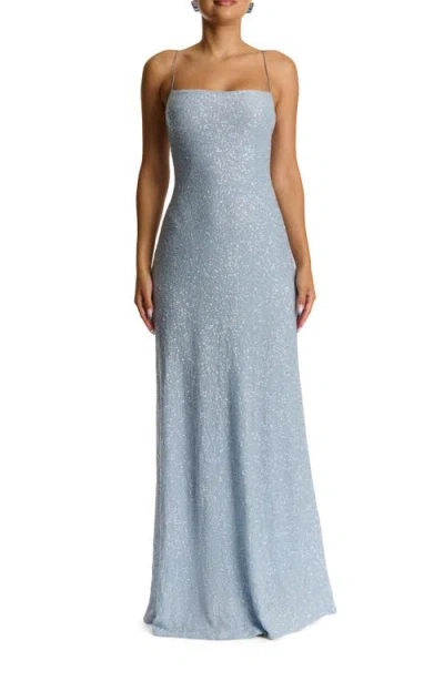 Naked Wardrobe Sequin Embroidery Dress