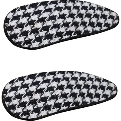 Naked Wardrobe Set Of 2 Houndstooth Hair Clips
