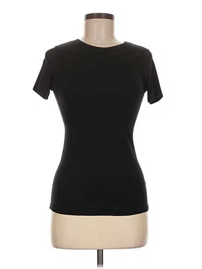 Pre-owned Naked Wardrobe Short Sleeve Top Black Crew Neck Tops