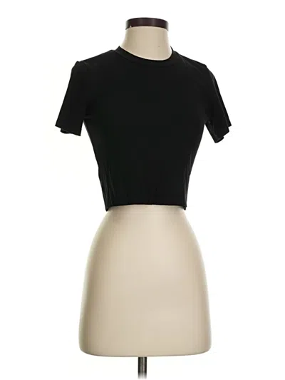 Pre-owned Naked Wardrobe Short Sleeve Turtleneck In Black