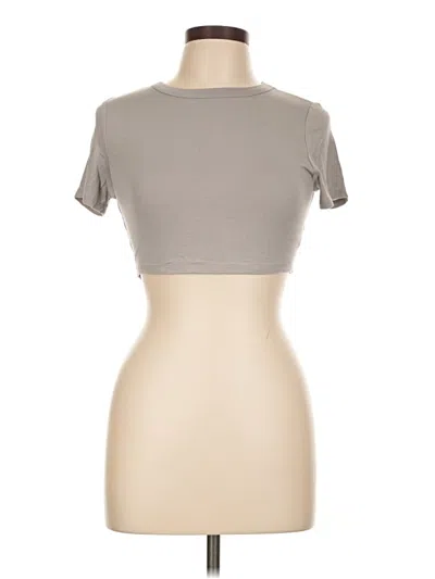 Pre-owned Naked Wardrobe Short Sleeve Turtleneck In Brown