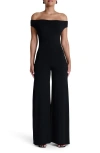 Naked Wardrobe Smooth Off The Shoulder Wide Leg Jumpsuit