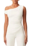 Naked Wardrobe Smooth One-shoulder Top In White