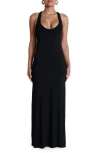 Naked Wardrobe Smooth Tank Maxi Dress In Black