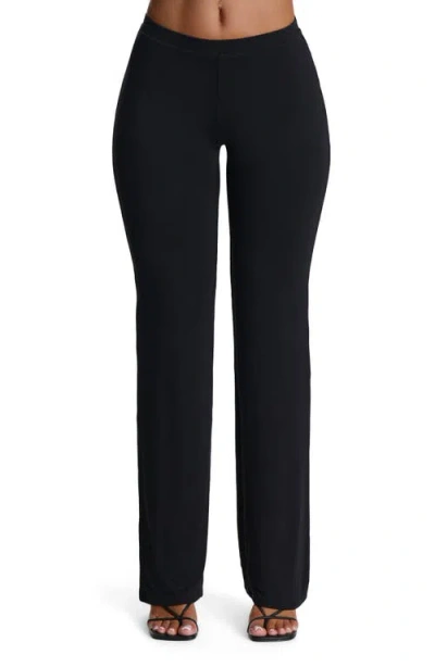 Naked Wardrobe Straight Leg Pants In Black