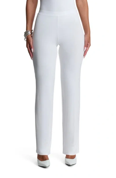 Naked Wardrobe Straight Leg Pants In White