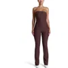 Naked Wardrobe Strapless Jumpsuit In Brown