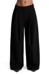 Naked Wardrobe Suiting Oversize Wide Leg Pants In Black