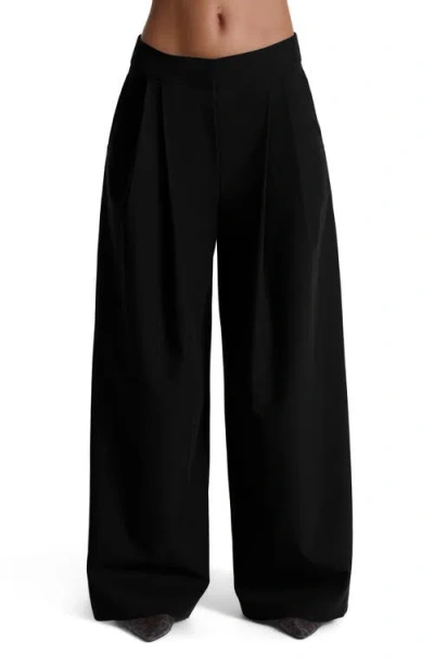 Naked Wardrobe Suiting Oversize Wide Leg Pants In Black