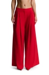 Naked Wardrobe Suiting Oversize Wide Leg Pants In Red