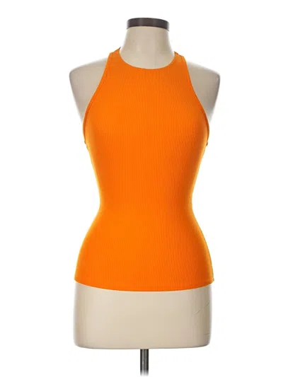 Pre-owned Naked Wardrobe Tank Top Orange Halter Neckline Tops