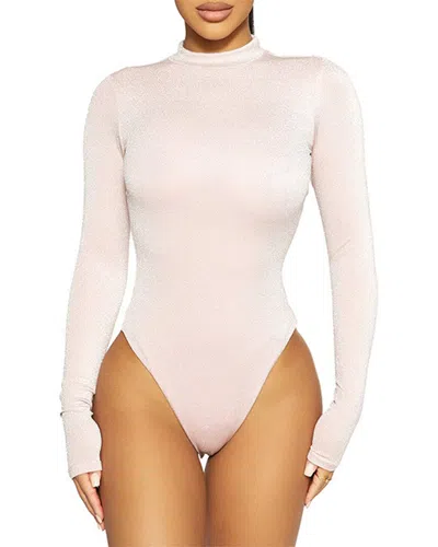 Naked Wardrobe The Glow Up Bodysuit In Pink
