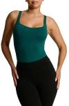 Naked Wardrobe The Nw Tank Bodysuit In Deep Teal