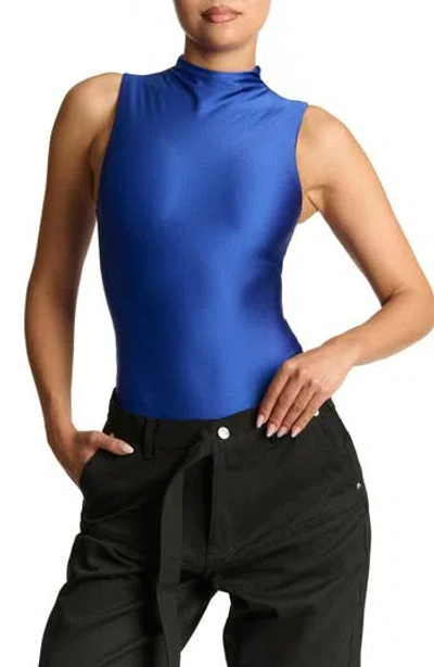 Naked Wardrobe The Sleek Bodysuit In Royal Blue