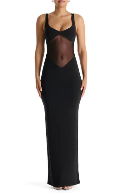Naked Wardrobe The Smokeshow Maxi Dress In Black