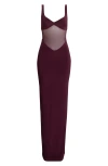 Naked Wardrobe The Smokeshow Maxi Dress In Purple