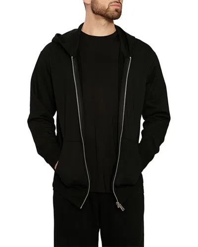 Naked Wardrobe The Zipped-up Hoodie In Black