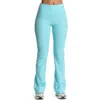 Naked Wardrobe Thermal Bootcut Pants In Baby Blue