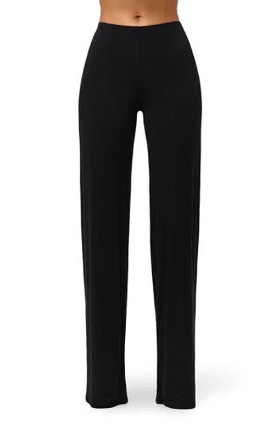 Naked Wardrobe Wide Leg Pants In Black