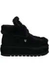 Naked Wolfe 60mm Bambi Shearling Boots In Black