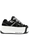 Naked Wolfe Scandal Platform Skate Shoe In Black