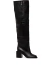 Naked Wolfe 75mm Prince Leather Boots In Black