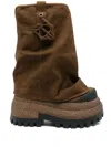 Naked Wolfe 90mm Disturb Boots In Brown