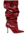 Naked Wolfe Vern Crinkle Patent Leather Red In Red