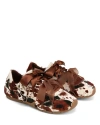 Naked Wolfe Adorable Cow Print Sneaker In Brown