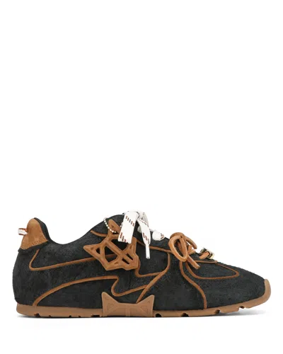 Naked Wolfe Adored Ardesia Tie Dye Suede In Animal Print