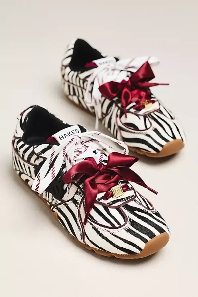 Naked Wolfe Adored Pony Hair Sneakers In Black