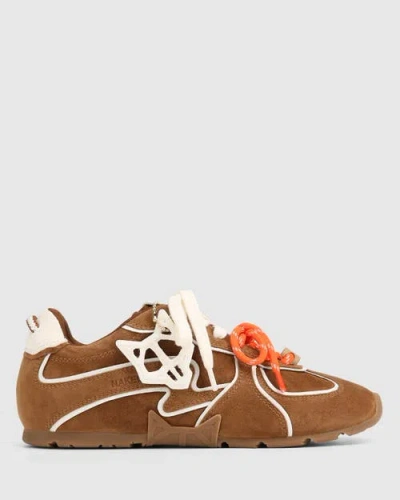 Naked Wolfe Adored Suede Sneaker In Brown