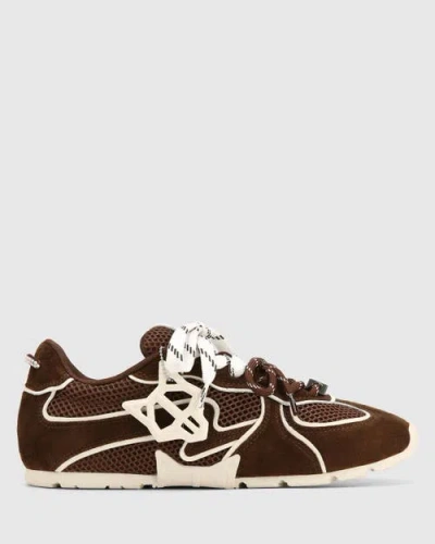 Naked Wolfe Adored Suede Sneaker In Brown