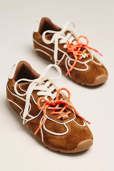Naked Wolfe Adored Suede Sneakers In Beige