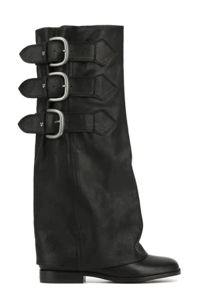 Naked Wolfe Anchor Black Leather In Black-leather